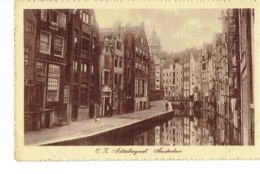 Delcampe - Cpa  Amsterdam  Achterburgwal. - Amsterdam