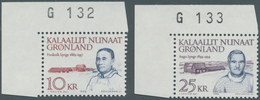 Dänemark - Grönland: 1990, Politicans Complete Set Of Two 10kr. ‚Frederik Lynge‘ And 25kr. ‚Augo Tel - Storia Postale