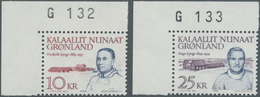 Dänemark - Grönland: 1990, Politicans Complete Set Of Two 10kr. ‚Frederik Lynge‘ And 25kr. ‚Augo Tel - Brieven En Documenten