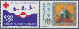 Dänemark - Grönland: 1993, 70 Years RED CROSS And 50 Years SCOUTING In Greenland Set Of Two In A Lar - Storia Postale