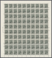 Dänemark - Besonderheiten: 1934, Complete Proof Sheet (100 Stamps) For The Definitive Stamp 50 Ore K - Other & Unclassified