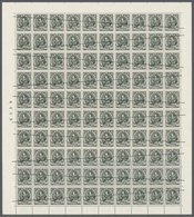 Dänemark - Besonderheiten: 1934, Complete Proof Sheet (100 Stamps) For The Definitive Stamp 50 Ore K - Andere & Zonder Classificatie