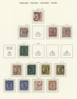 Finnland: 1860-1990, Gestempelte Recht Gut Besetzte Sammlung Im Schaubek Vordruck, Ab Den Zungenausg - Used Stamps
