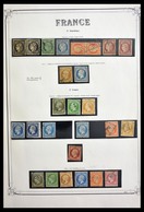 Frankreich: 1849-1945: Almost Complete, Mint Hinged And Used Collection France 1849-1945 In Old Yver - Collections