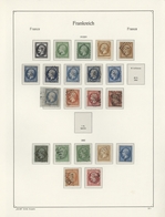 Frankreich: 1850 - 1957, Clean Stamped Collection From The Classic Issues With Some Gaps (sheet 3 Un - Collections