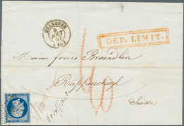 Frankreich: 1857/1876 (ca.), Collection Of More Than 90 Covers To Destinations Abroad (plus A Few Fr - Collections