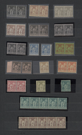 Frankreich: 1876/1900, Type Sage, Mint Assortment Of 82 Stamps Incl. Horizontal Pairs And Strips Of - Collections