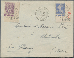 Frankreich: 1904/1940 (ca.), Type Semeuse, Lot Of Apprx. 184 Covers/cards, Incl. Attractive Franking - Collections