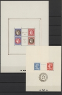 Frankreich: 1927/1937, Two Souvenir Sheets: 1927 Strasbourg Exhibition Bearing Special Event Postmar - Sammlungen