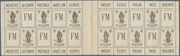 Frankreich - Militärpostmarken: 1940, Infantryman Brown-olive Without Denomination In A Lot With Abo - Military Postage Stamps