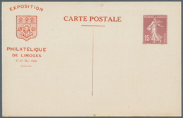 Frankreich - Ganzsachen: 1880/1947, Lot Of Twelve Better Unused Stationeries, E.g. Storch Nos. D5, T - Autres & Non Classés