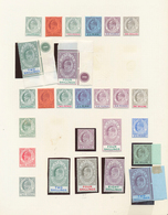 Gibraltar: 1903/1911, KEVII, Splendid Mint Collection Of 26 Stamps On Album Page, Comprising E.g. Cr - Gibraltar