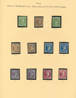 Griechenland: 1861/1893, Specialized Collection Of Large And Small Hermes Heads On Album Pages With - Nuevos