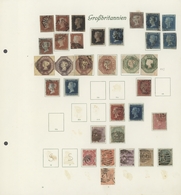 Großbritannien: 1840/1984, Comprehensive Used Collection In Two Borek Binders, Slightly Varied But O - Other & Unclassified