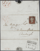 Großbritannien: 1840's SCOTLAND: Collection Of 48 Letters Used Within Scotland And Franked By Penny - Autres & Non Classés