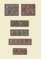 Großbritannien: 1854/1871, Specialised Collection Of UNITS Of The 1 D. Red Perf. (SG Ex 17/43; Mi. 8 - Sonstige & Ohne Zuordnung