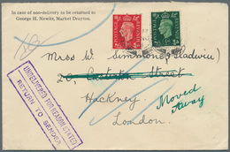 Großbritannien: 1936/1953, Lot Of Apprx. 126 Covers/cards Bearing Frankings KGVI, Showing A Nice Ran - Sonstige & Ohne Zuordnung