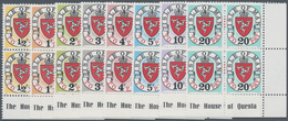 Großbritannien - Isle Of Man - Portomarken: 1973, Coat Of Arms Postage Dues With Imprint '1973' (1st - Andere & Zonder Classificatie