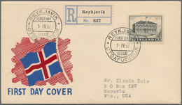 Island: 1947/1965, Collection/assortment Of Apprx. 76 Covers, Mainly Cacheted F.d.c. With Several Be - Otros & Sin Clasificación