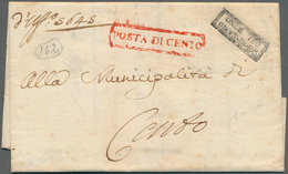 Italien: 1800/1945 (ca.), Holding Of Apprx. 110 Covers/cards From Pre-philately Plus Many Loose Stam - Collections