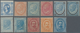 Italien: 1863/1879, Lot Of Eleven Better Unused Stamps: Sass. Nos. 12, L17, L18, L20, 23a, 25, L26, - Sammlungen