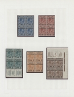 Italien: 1890, Revaluation Overprints On Parcel Stamps, 2c. On 20c. To 2c. On 1.75l., Five Values As - Sammlungen