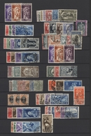 Italien: 1891/1939, Used Assortment Of Apparently Only Complete Issues Incl. Better Sets Like Sass. - Verzamelingen