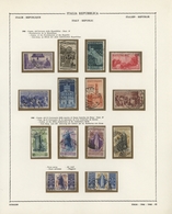 Italien: 1945/1984, Comprehensive Collection In A Binder, At Beginning In Used Condition, From Apprx - Sammlungen