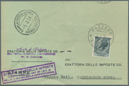 Italien: 1950/1980 (ca) 70 Letters/post Cards/Avisio Der Reception/Printed Matter/ ... All Single Fr - Sammlungen