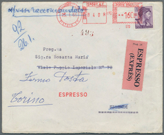 Italien: 1950/1980 (ca.), Holding Of Apprx. 315 Commercial Covers/cards, Mainly Bearing Frankings "M - Sammlungen