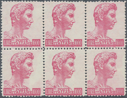 Italien: 1981 (ca.), San Giorgio 1.000 Lire Rose-red POSTAL FORGERY On Unwatermarked Paper Produced - Sammlungen