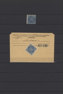 Italien - Verrechnungsmarken: 1874, 10c. Bistre (Mi./Sass.no 1) On Piece 1.8.1885 Plus Imperf. Prova - Revenue Stamps