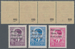 Italienische Besetzung 1941/43 - Montenegro: 1941/1942, Ljubljana/Montenegro/Kupa Zone, Mint Lot On - Montenegro