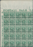 Italienische Post In Albanien: 1907, Victor Emanuel III. 5c. Green With Opt. ‚ALBANIA / 10 Para 10‘i - Albanië