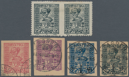 Jugoslawien: 1918, Independence, Group Of 44 Essays/forgeries (or Whatever) In Issued Design And Val - Brieven En Documenten