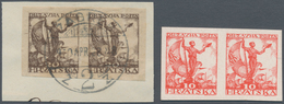 Jugoslawien: 1919, Definitives, Design "Sailor", Specialised Assortment Of Imperfs, Proofs, Essays, - Storia Postale