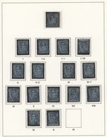 Jugoslawien: 1934, Mourning Issue, Specialised Collection Of More Than 180 Stamps 25pa. To 30din., A - Briefe U. Dokumente