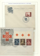 Kroatien: 1941, Landscapes And Red Cross, 4 Unaddressed Letters With Special Cancellation, Among The - Kroatië