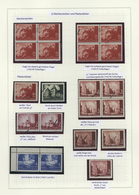 Kroatien: 1941, Landscapes, 73 Mint Never Hinged Stamps With Engraver's Mark, Plate Errors, Vertical - Kroatien