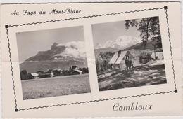 Delcampe - 74  Combloux Au Pays Du Mont Blanc  Vues Sur Le Mont Blanc  Et Les Aiguilles De Warrens - Combloux