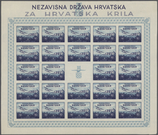 Kroatien: 1941/1944, Mainly Mint Assortment On Stockcards/album Pages, Incl. Complete Sets, Souvenir - Croazia