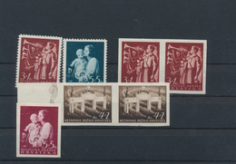 Kroatien: 1942, 3 K To 5 K "POMOC" Always In Unperforated Mint Never Hinged Pair, In Addition To It - Kroatië