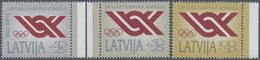 Lettland: 1992, National OLYMPIC Committee Set Of Three In A Lot With About 2.600 Complete Sets Most - Latvia