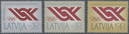 Lettland: 1992, National OLYMPIC Committee Set Of Three In A Lot With About 2.400 Sets Mostly In Blo - Lettonie