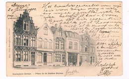 Delcampe - B-7022   DEYNZE / DEINZE  : Place De La Station - Deinze