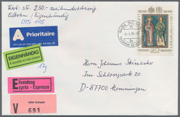 Liechtenstein: 1928/1995, Sammlung Mit Ca. 650 Belegen, Dabei Dienstbriefe, Nachporto, Viele Geschäf - Verzamelingen