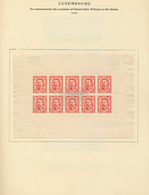 Luxemburg: 1852-1970 (approximate), Collection In Scott Album With Beautiful Part Classical Issues I - Other & Unclassified