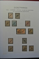 Luxemburg - Dienstmarken: 1875-1935: Very Well Filled, Mint Hinged And Used, Partly Double Collectio - Service