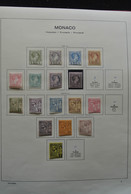 Monaco: 1885-1974: With The Exception Of Only A Few Stamps Complete, Mint Hinged Collection Monaco 1 - Nuovi