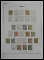 Monaco: 1885-2013: Very Well Filled, MNH And Mint Hinged Collection Monaco 1885-2013 In 6 Davo Luxe - Unused Stamps